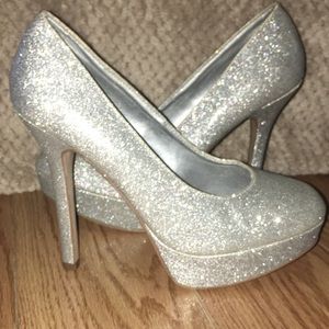 5.5” silver heels